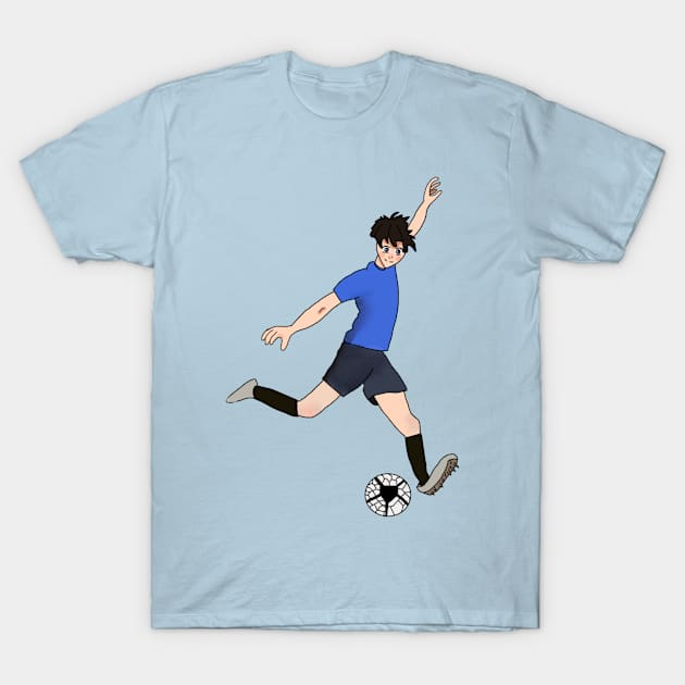 Soccer/Football Player T-Shirt by Usagicollection